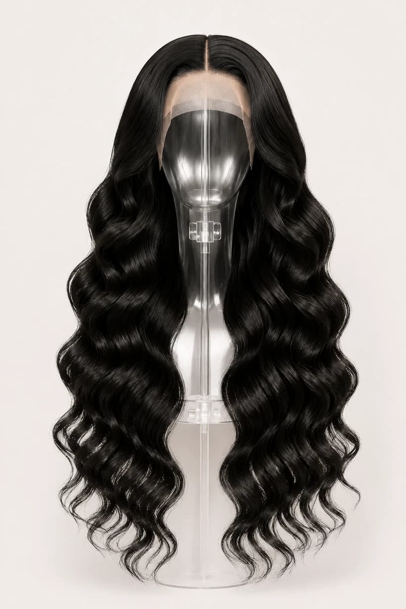 Natural Black HD Wigs — Body Wave