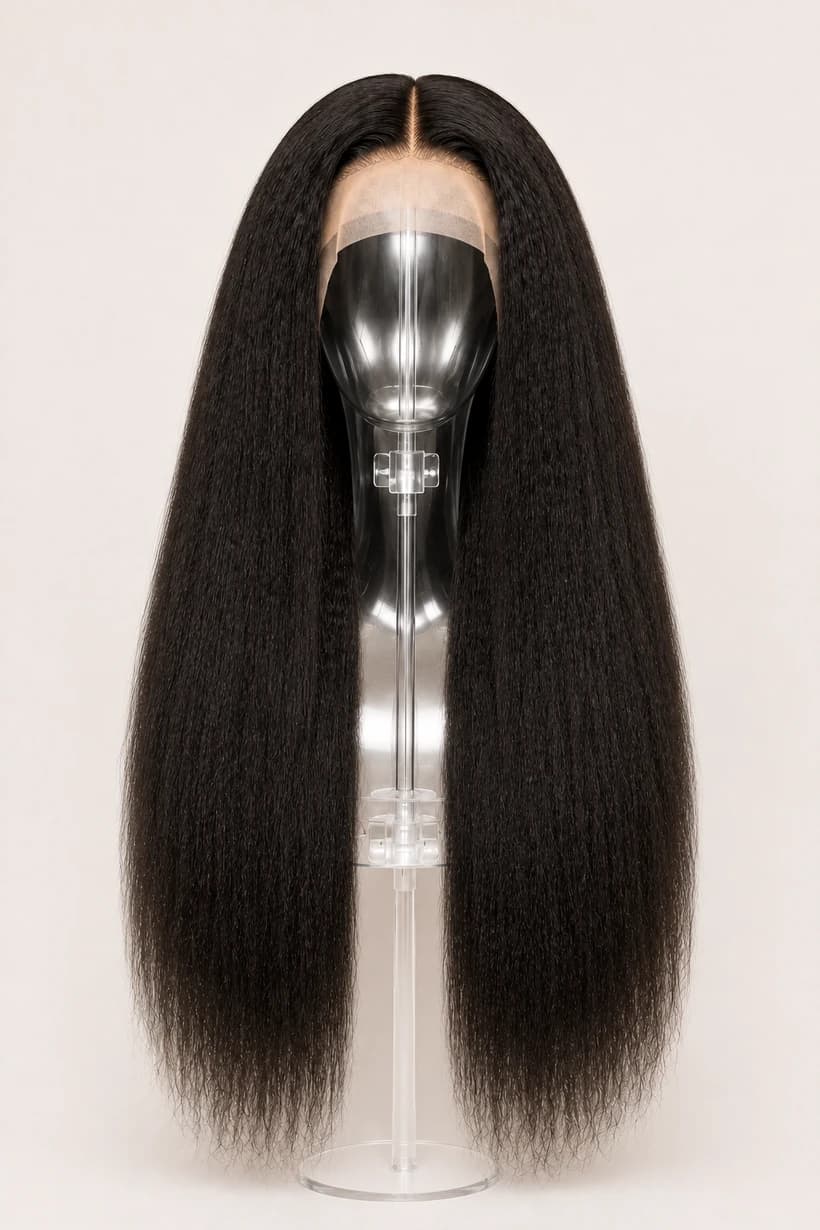 Natural Black HD Wigs — Kinky Straight