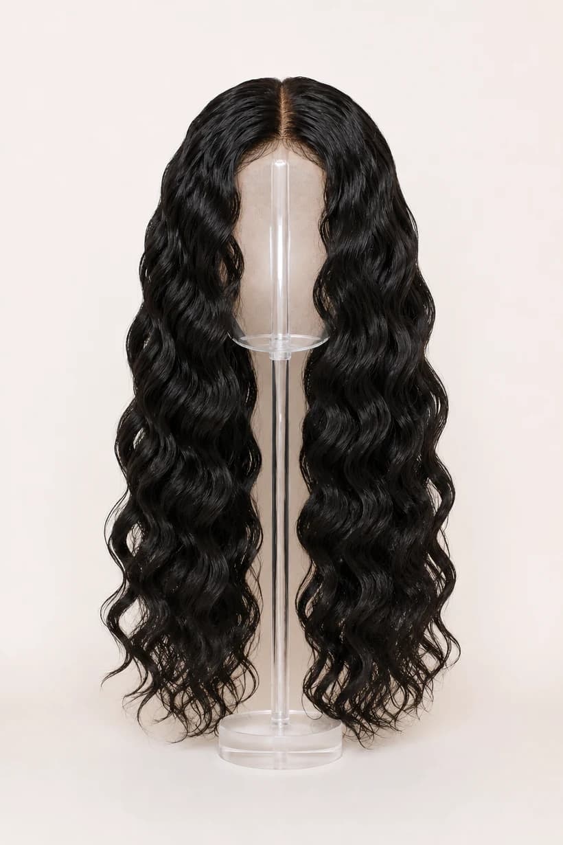 Natural Black HD Wigs — Loose Deep Wave