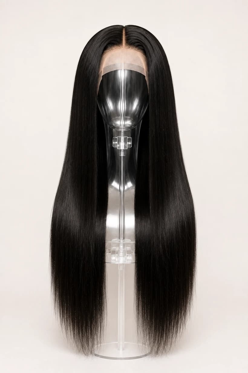 Natural Black HD Wigs — Straight